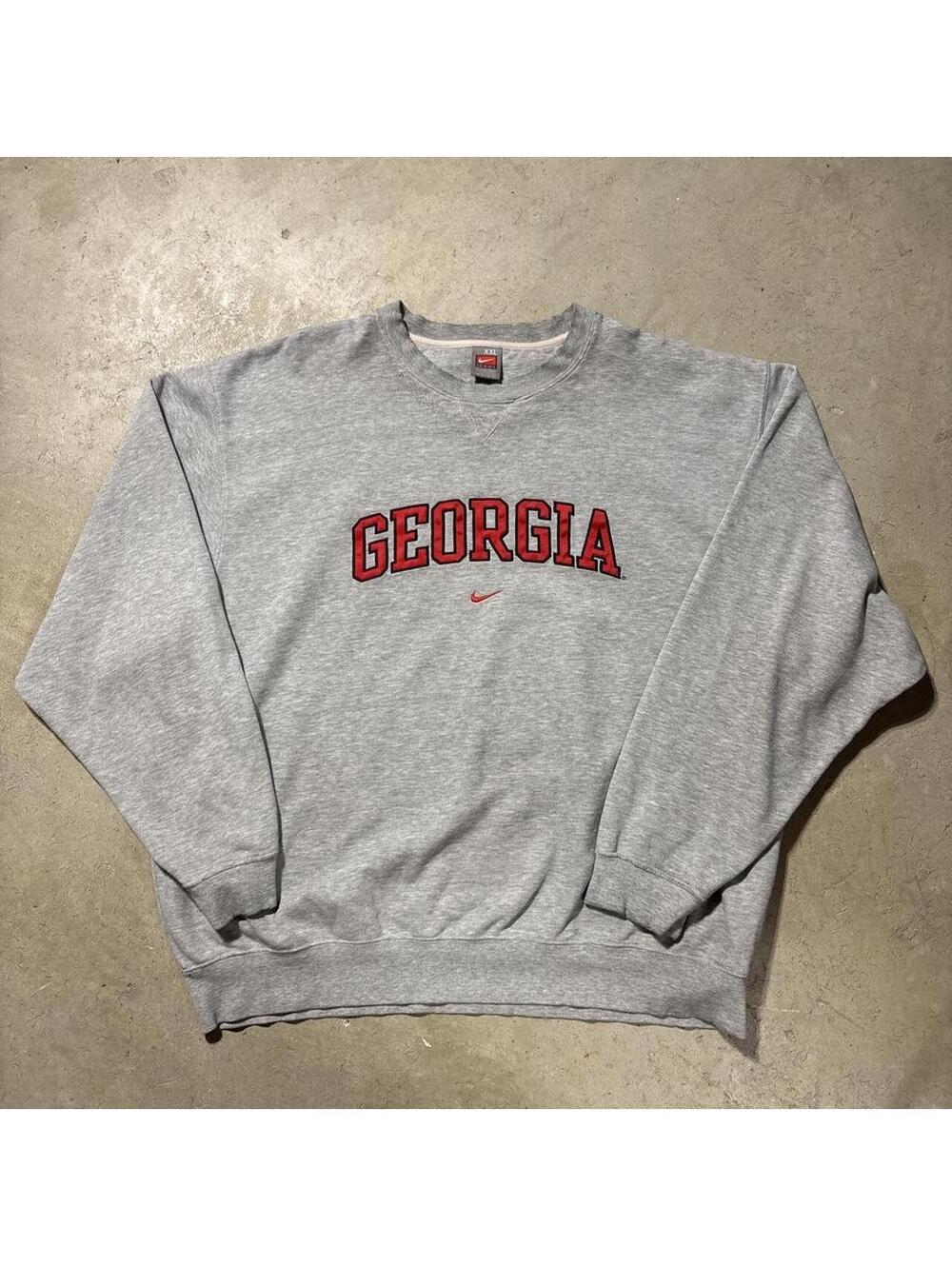 Vintage Y2K Nike Team Georgia Bulldogs Sweatshirt Mens XXL Gray Crewneck